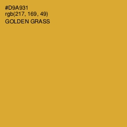 #D9A931 - Golden Grass Color Image